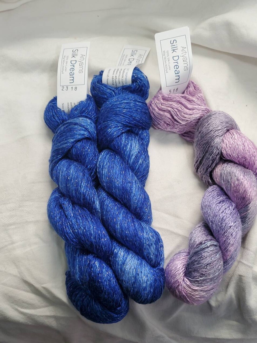Art Yarns Silk Dream Yarn. 100 Percent Silk Lurex. Etsy