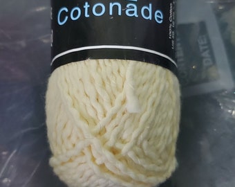 Knit One Crochet Too Cottonade Yarn: Yellow 100% Cotton (50g/83yds)
