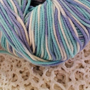 Lana Grossa Cool Wool Merino Print Superfein. 50g/160m. Original labels. New/Unused 100% merino wool.
