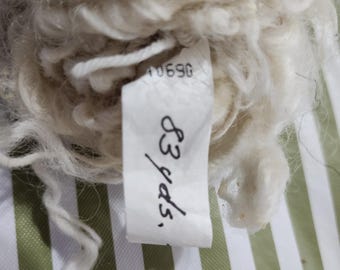 Handspun Art Yarn: Windsor Wool Farm Lock, 83 yds (140g)