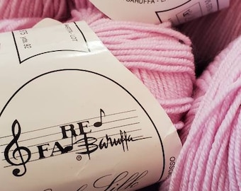 Fa Re Baruffa Cash Silk Yarn: Fine Merino, Silk, Cashmere - Pink