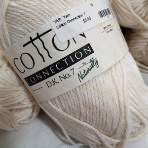 Cotton Connection D.K. Yarn: New Zealand Natural Fiber, 50g