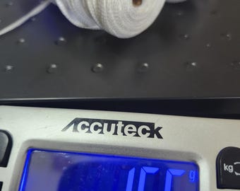 Fonty Serpentine Ribbon Yarn: White Polymide, 168g Total (Lot of 4)