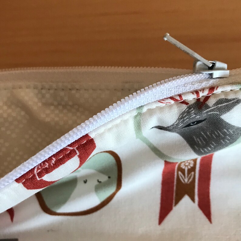 Small Woodland Animal Cross Stitch tote with Needle magnet