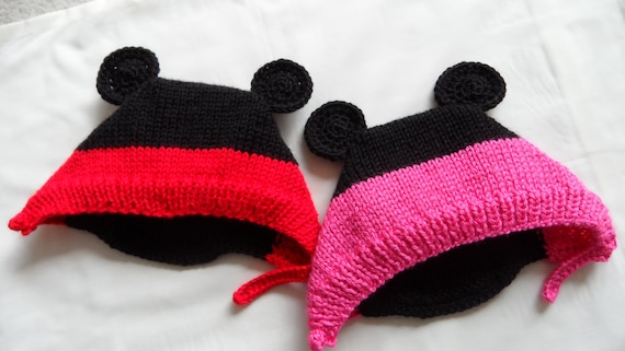 mickey mouse baby beanie