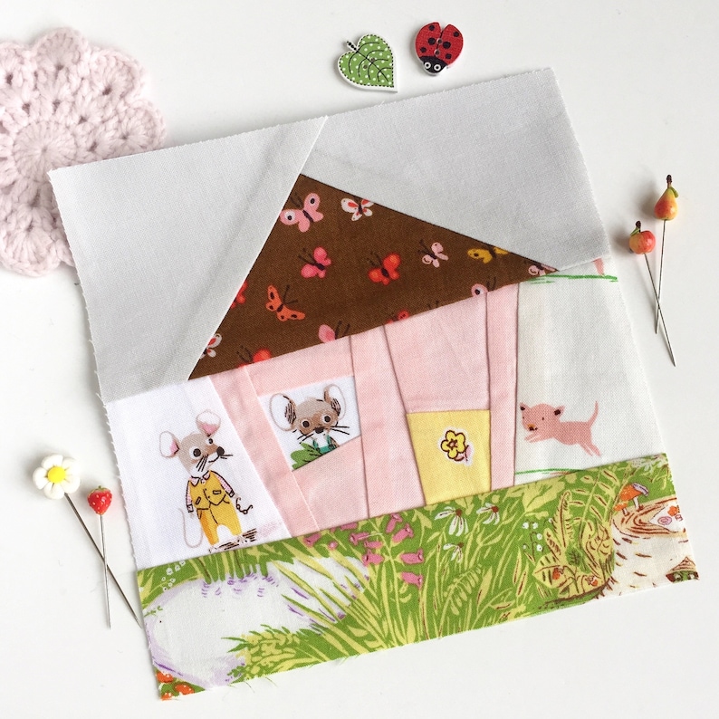 Wonky House Foundation Paper Piecing Pattern PDF image 0