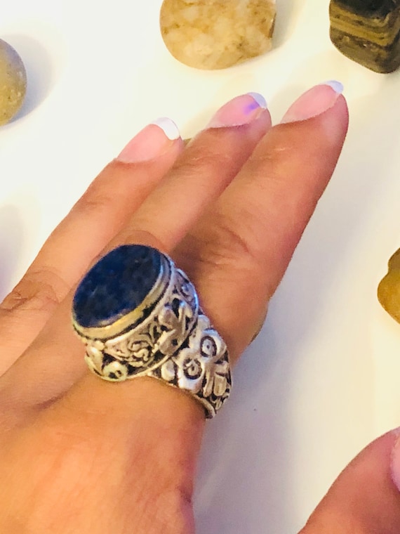 Afghan Kuchi ring- Lapis Lazuli Stone Jewelry- Bo… - image 4