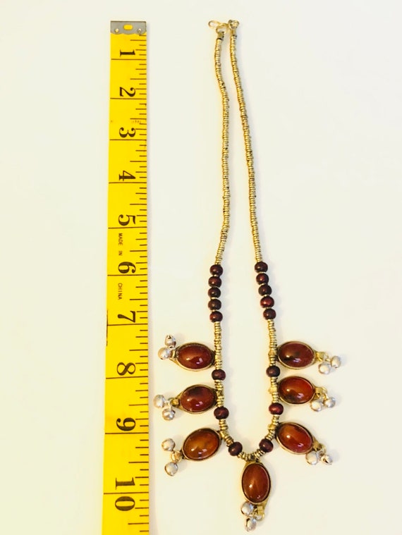 Carnelian Cassidy Bib Necklace- Afghan Tribal Jew… - image 3