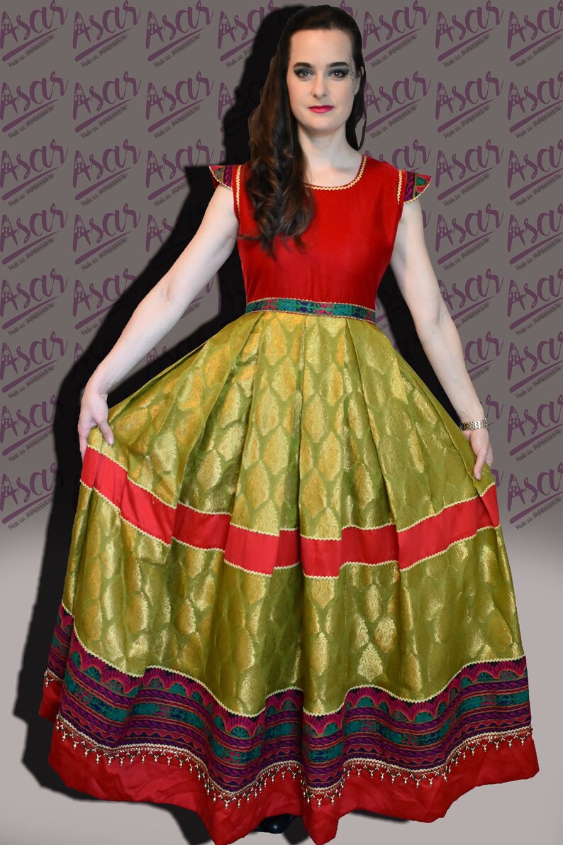 Stunning Embroidery Party Dress, Henna Night Dressing Made With Hand Etsy