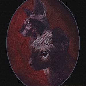 Lovecats Art Print - 8x10 inches