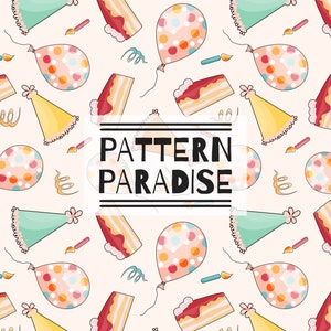 Happy Birthday Seamless Repeat Pattern For Fabric Sublimation, Party Repeating Fabric Design, Seamless Digital Pattern, Seamless File