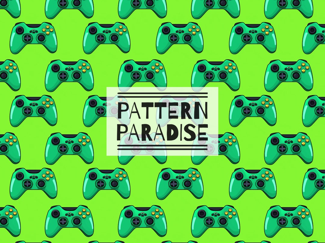 Seamless Pattern Gaming Repeating Fabric Design | Instant Download ...