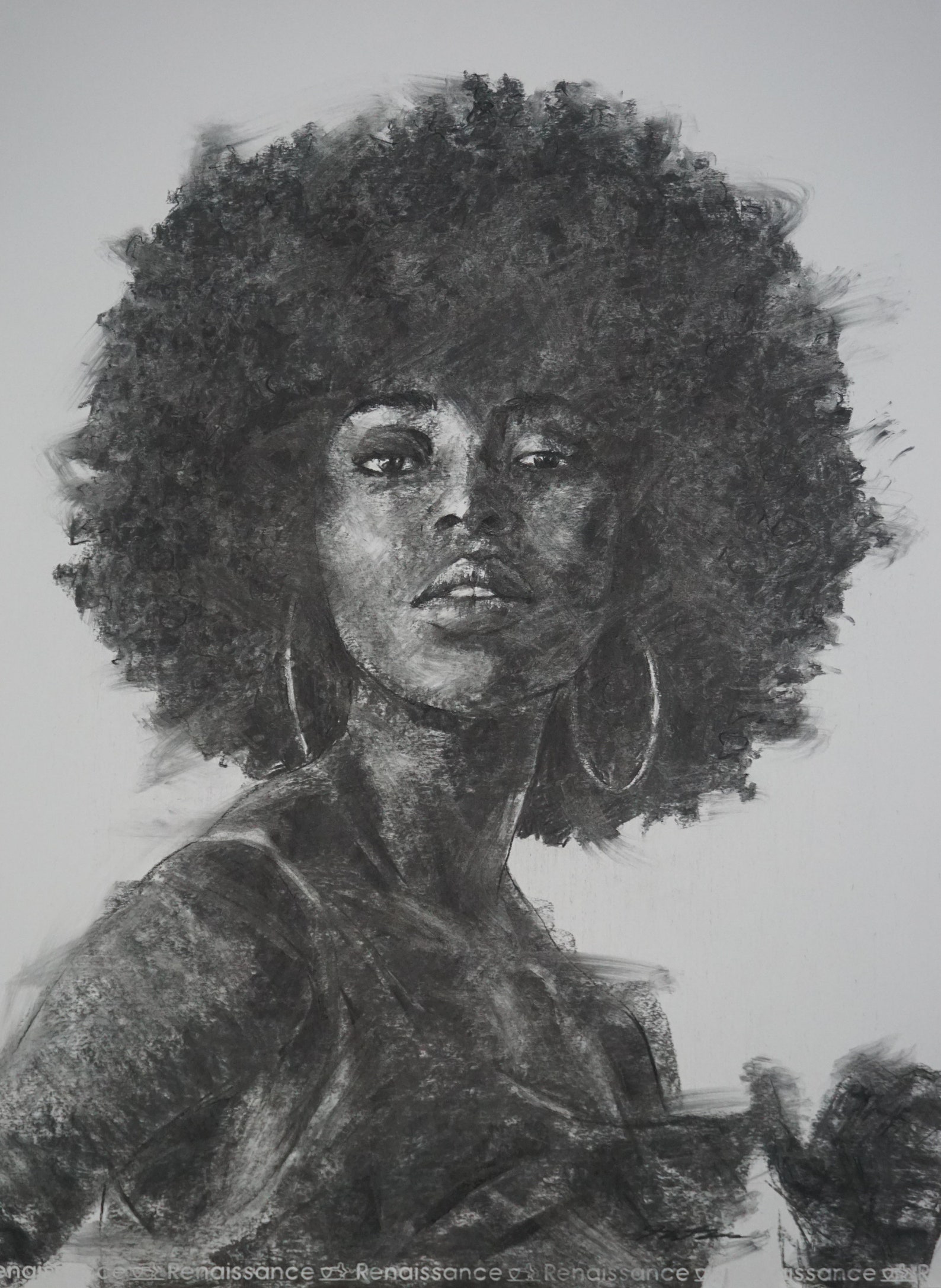 Charcoal Drawing on Paper Original Painting Black and Etsy