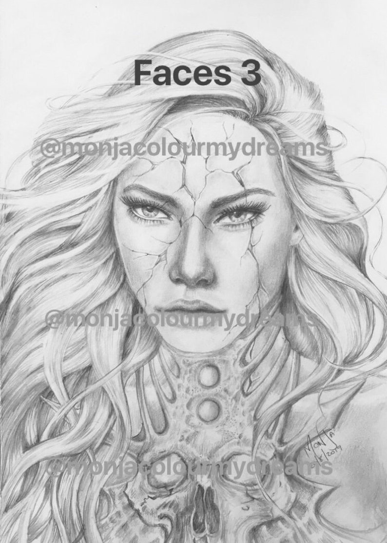 CMD Faces 3 Pdf Book (digital) - Dark - Etsy