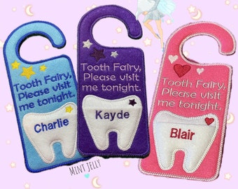 Personalised tooth fairy hanger