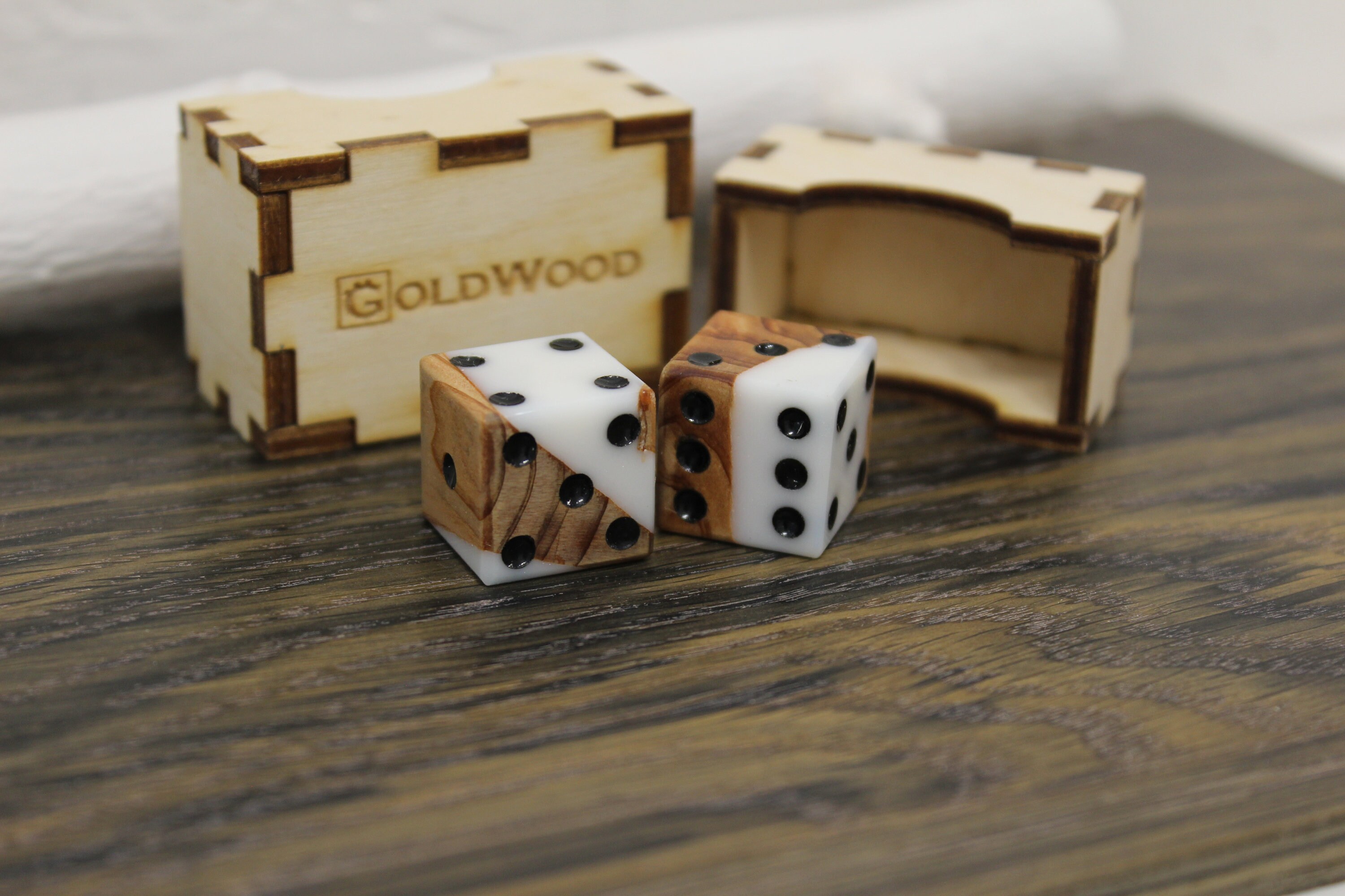 Custom resin dice set custom dice box resin wood dice for Etsy