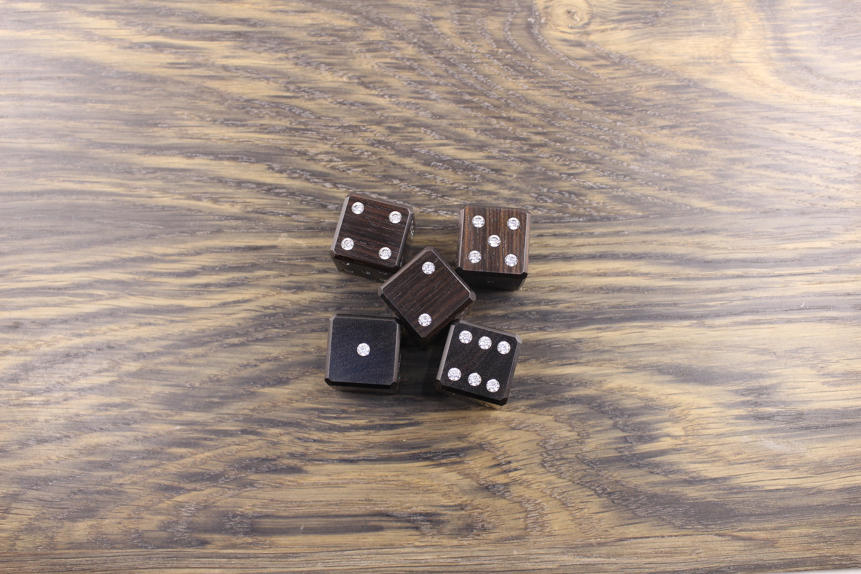 Dice set x5 custom poker set board game casino dice wooden Etsy