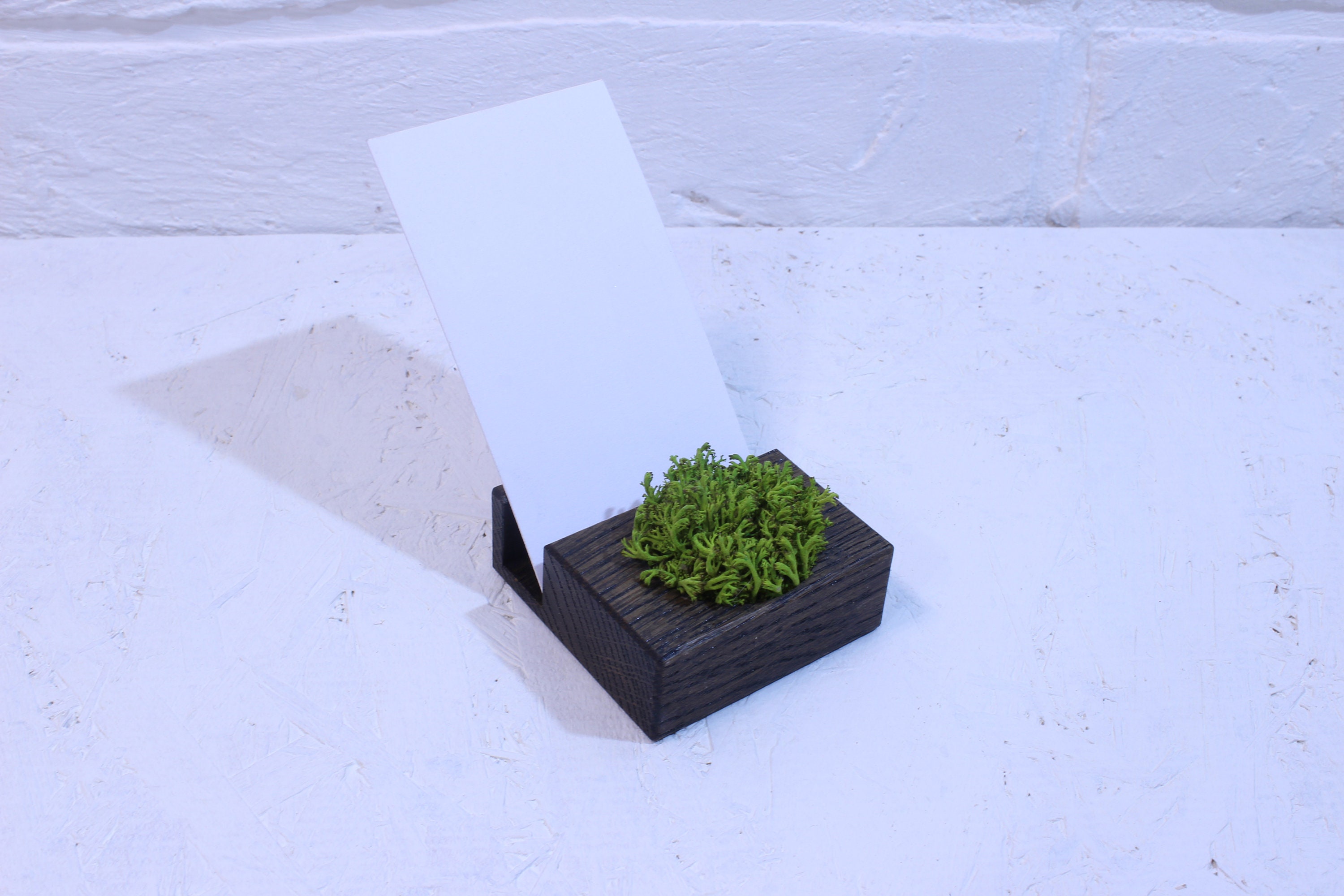 Vertical Business Card Holder Desk Stand Decor Plant Office Etsy