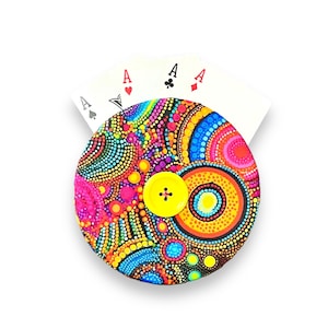 Rainbow Dots Playing Cardholder