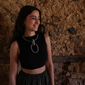 Statement Necklace Rope Necklace Fiber Necklace