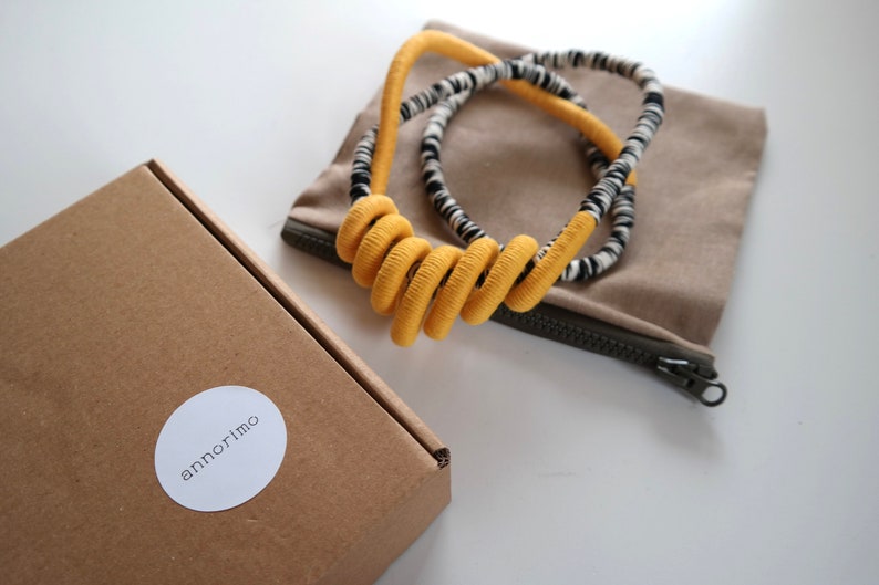 Etsy Design Award 2020 Finalist Zebra X WORM, Statement Rope Necklace image 10