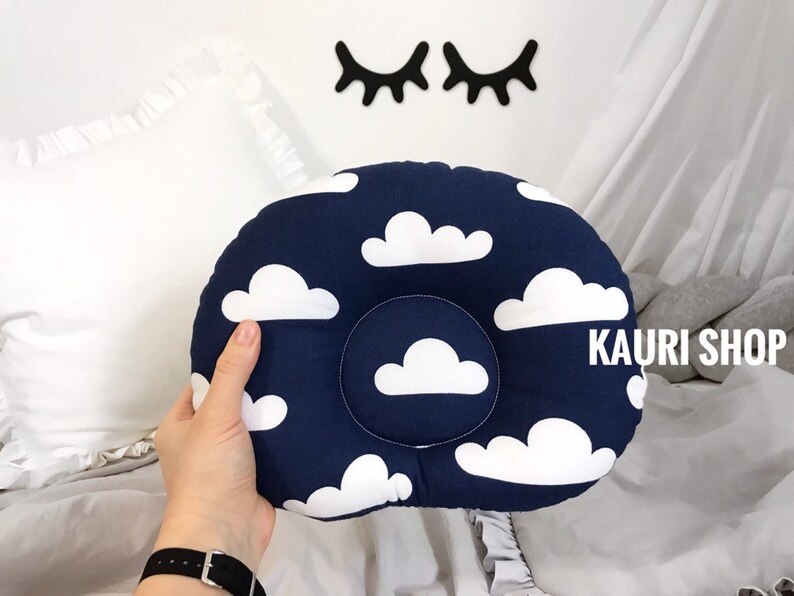 Sale Pillow Cotton Newborn Baby Infant Pillow Neck Support Etsy