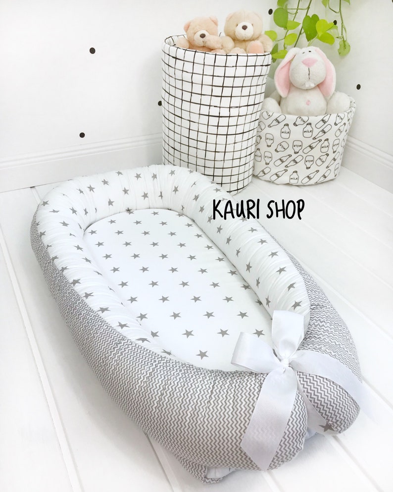 Doublesided baby nest for newborn babynest sleep bed cot Etsy