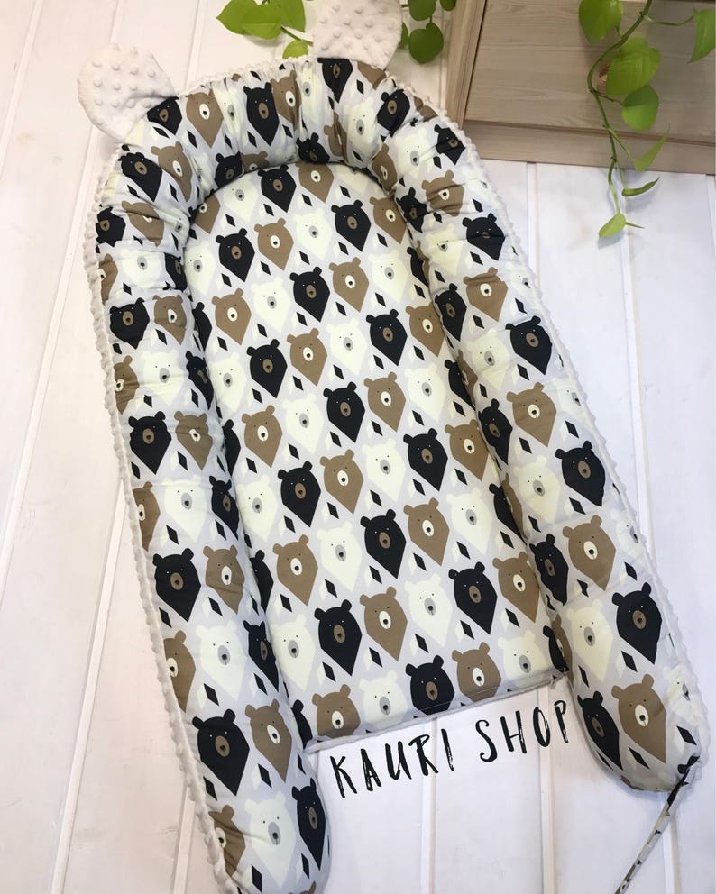 Doublesided baby nest for newborn babynest sleep bed cot Etsy