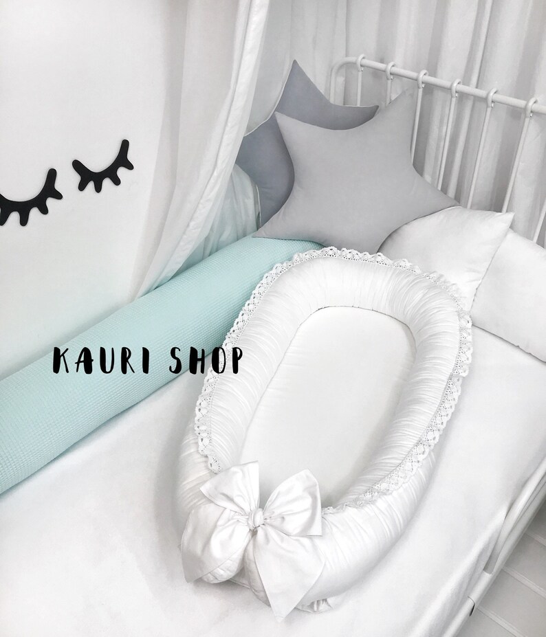 Doublesided Baby Nest for Newborn Babynest Sleep Bed Cot Etsy