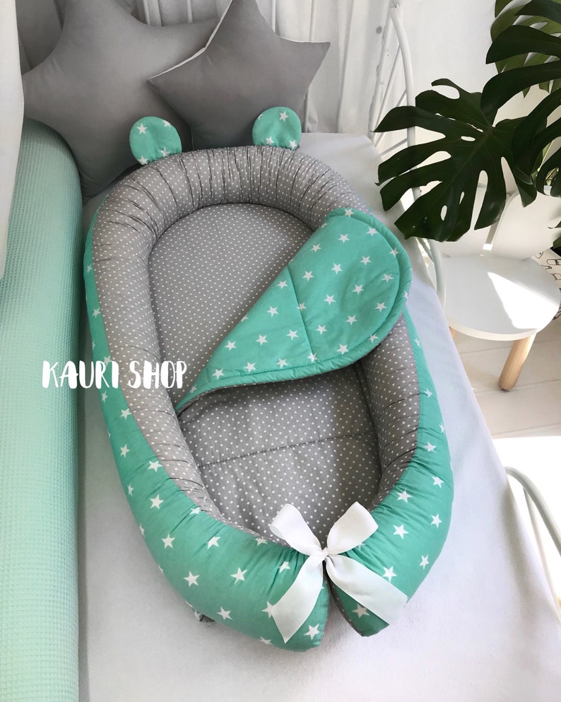 Doublesided Baby Nest for Newborn Babynest Sleep Bed Cot Etsy
