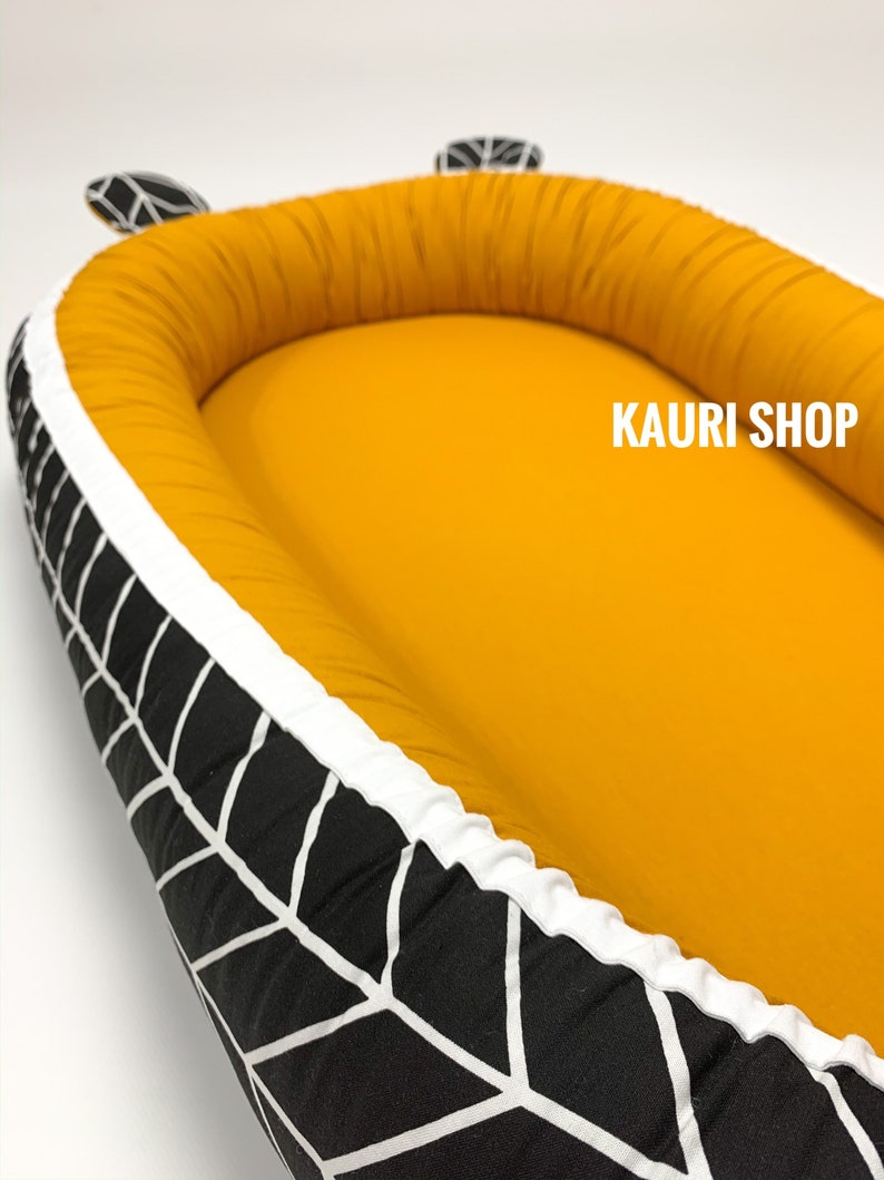 BABYNEST MUSTARD baby nest sleep bed cot snuggle nest Etsy