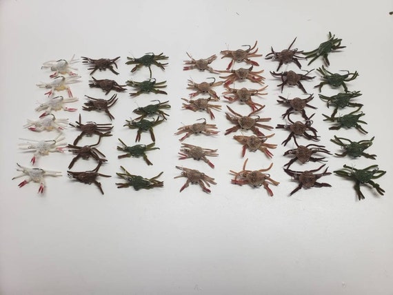 Assortiment 45 Mouches De Pêche – Crabe Merkin, Mouche Crabe, Clouser – Pêche Au Lancer