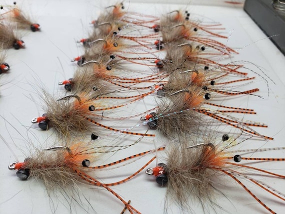 Saltwater Flies Coyote Spawning Shrimp Size 2 .permit ,bonefish 