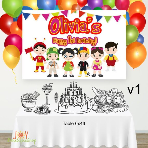 Chavo del Ocho Backdrop Birthday Backdrop Chilindrina | Etsy