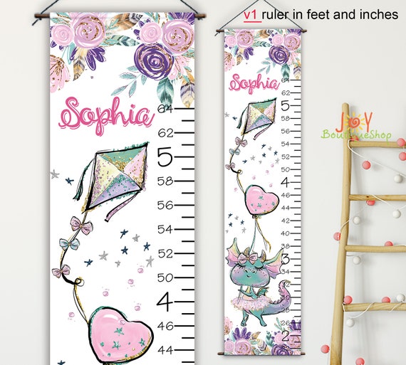 Personalized Growth Chart Girl