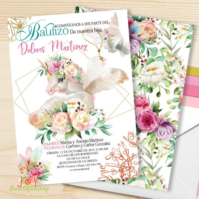 Photo Booth backdrop Unicorn Party Backdrop Personalized Unicorn Backdrop 5 Floral Birthday Party Backdrop DIGITAL Backdrop