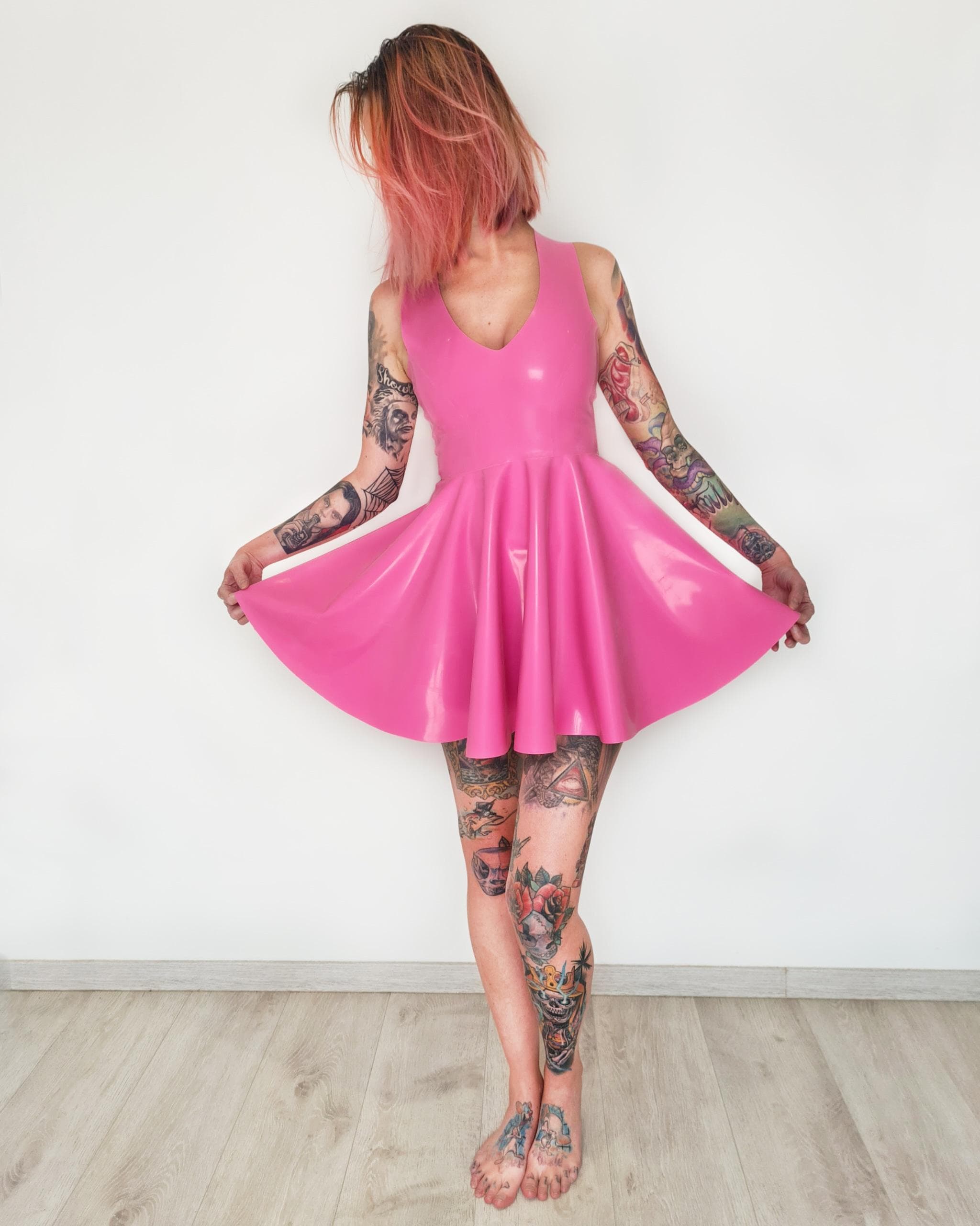 latex skater dress plus size Latex Dress Plus Size