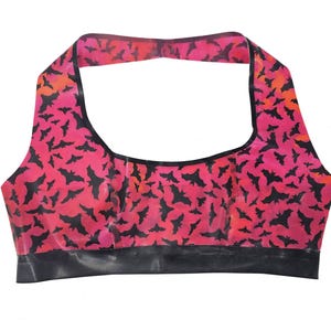 XS-3XL Halloween latex halter top