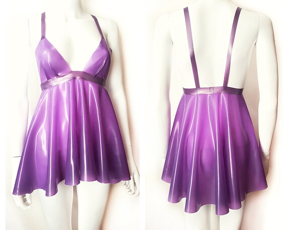 latex baby doll dress