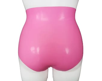 XS-3XL Latex highwaist panties