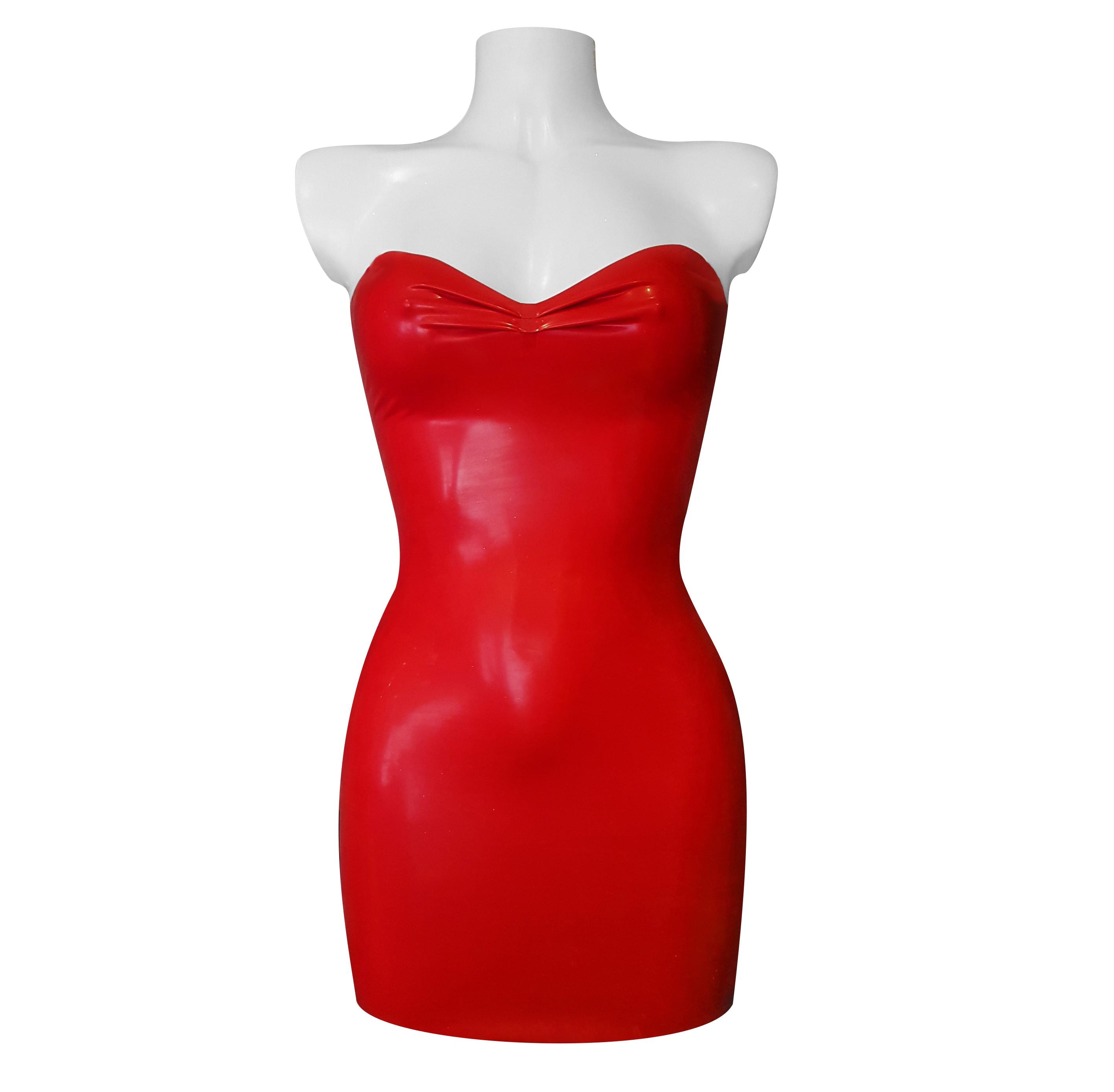 Corset Robe Vinyle Rouge Corset Vinyl Rouge L Bol