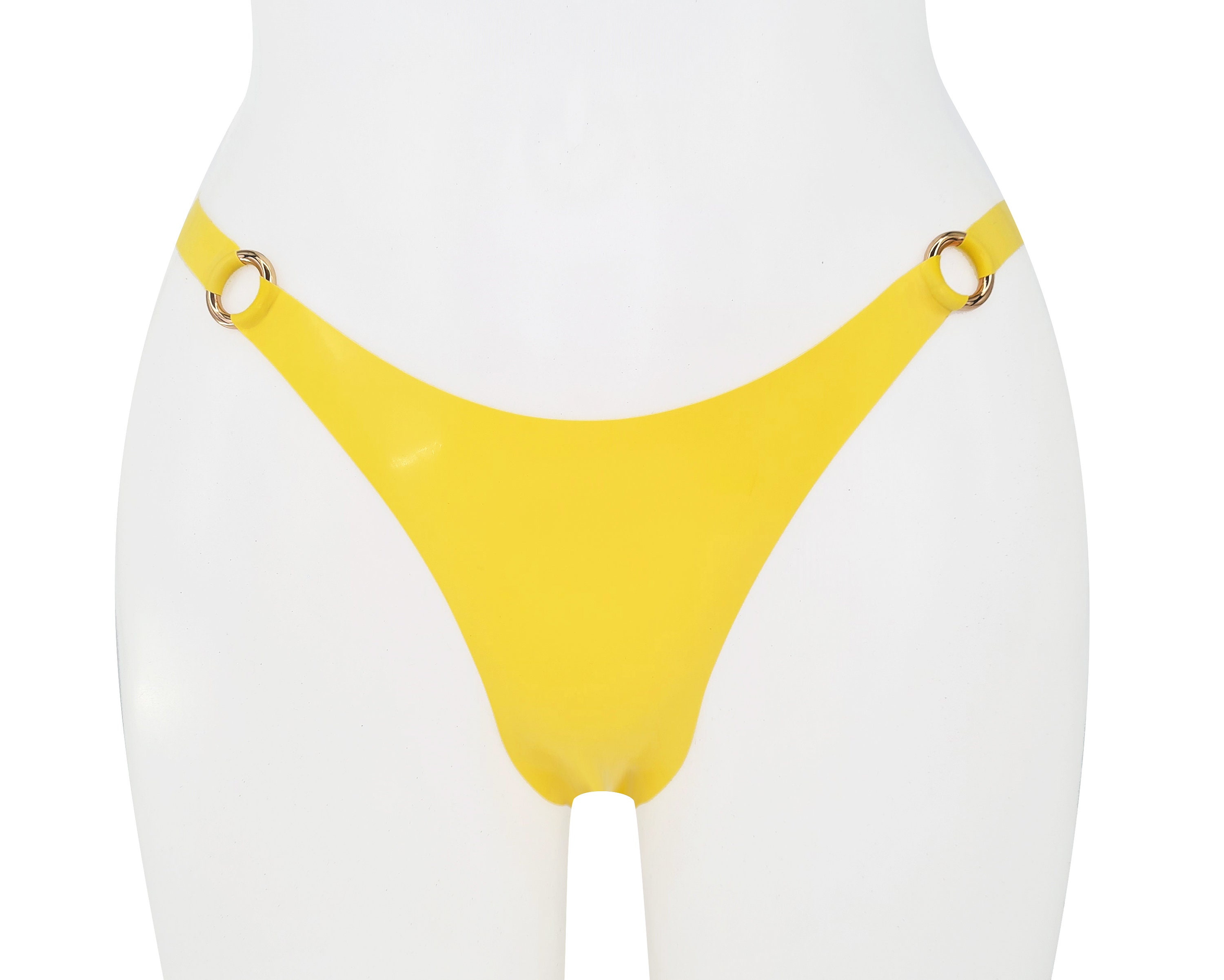 Slip Uomo In Pelle Elastici Con Borsa Convessa A U - Biancheria Intima Originale