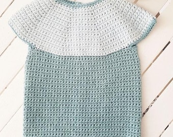 Crochet PATTERN Baby Romper - 3-6 Months