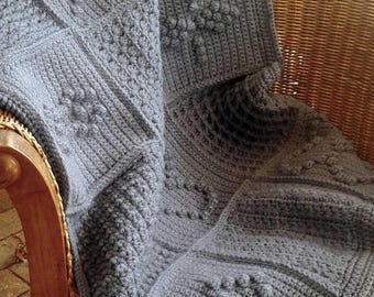 Crochet Blanket Pattern Bobble Squares