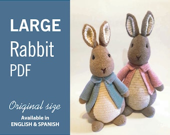 Rabbit Crochet Pattern PDF Large