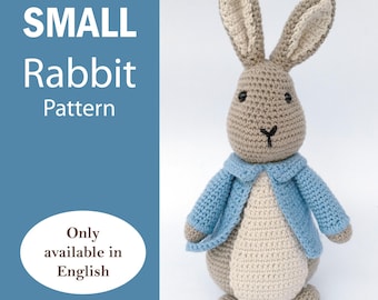 Patrón de crochet de Peter Rabbit en PDF pequeño