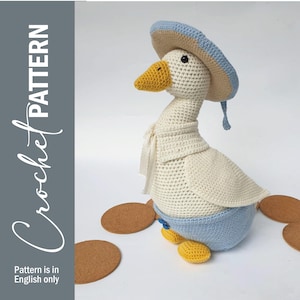 DUCK with HAT Crochet Pattern PDF
