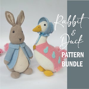 RABBIT and DUCK Crochet Pattern Bundle PDF