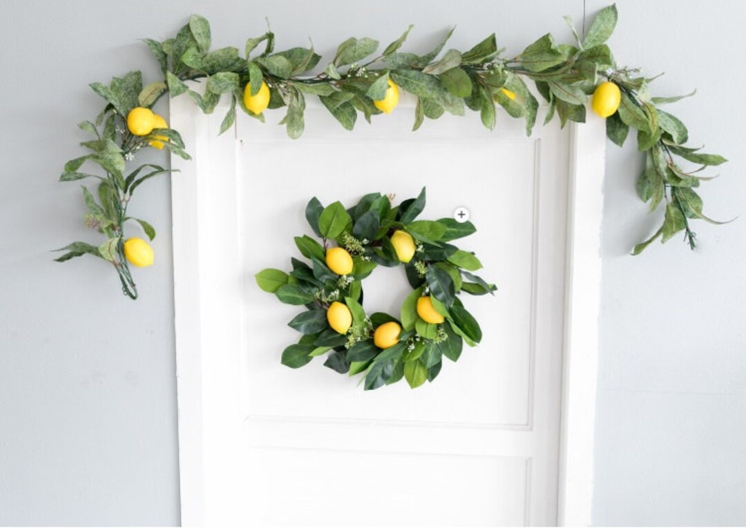 Artificial Lemon Garland 165 Cm / Greenery Table Runner / Etsy