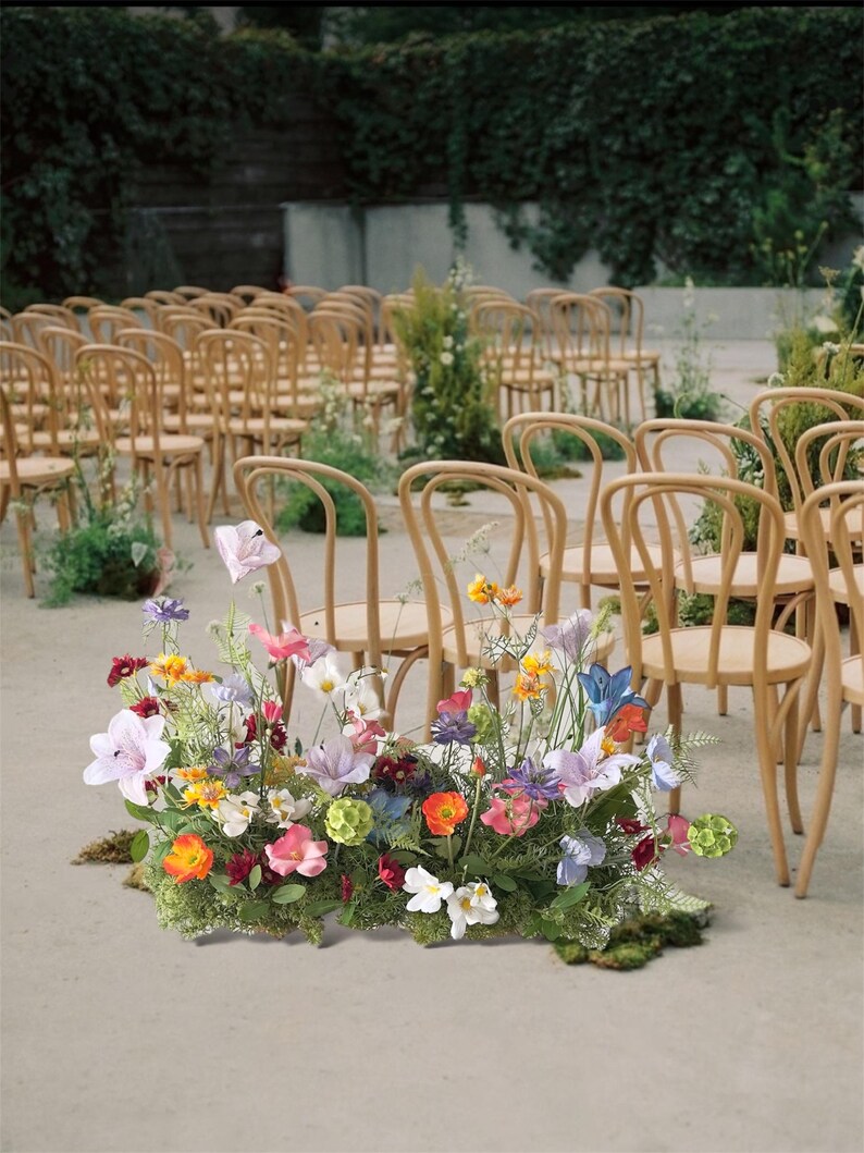 wildflower-wedding-aisle-meadow-peach-purple-ivory-ceremony-decor